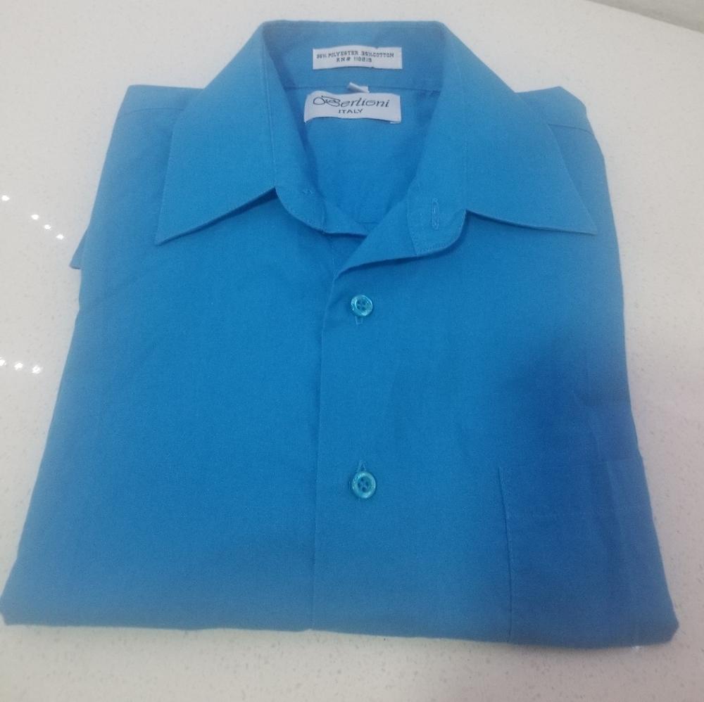 Berlioni Italy Man Shirt Long Sleeve S